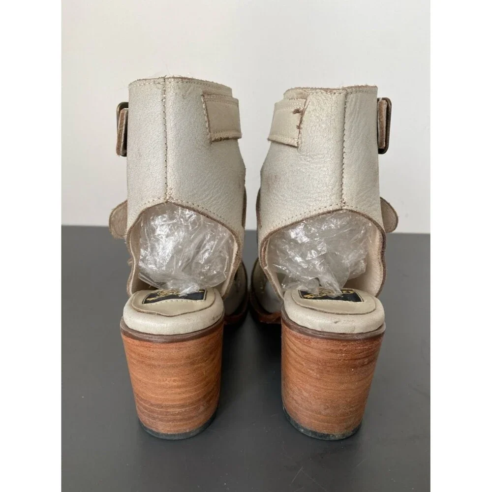 FreeBird by Steven Qual Multi-Buckle Mid Heel Boots US 8 Boho Western Grunge